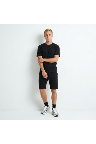 Sportive Bane Erkek Siyah Günlük Stil T-shirt 26ye0017-syh