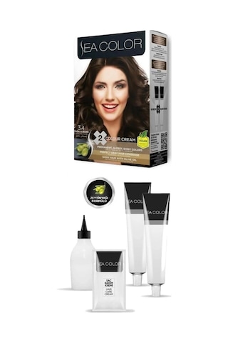Sea Color 3.4 Koyu Kestane Saç Boyası 2 x 100 ML