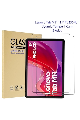 Lenovo Tab M11 11'' Tb330fu Uyumlu Temperli Cam Ekran Koruyucu 2 Adet
