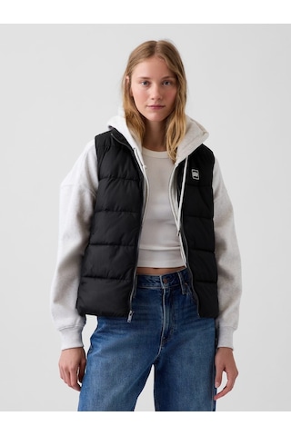 Gap V-frch Logo Lw Puffer Vest Yelek 910105006 Siyah