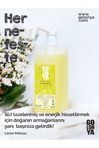 Golonya Klasik Limon Kokulu Sprey Kolonya 1 L
