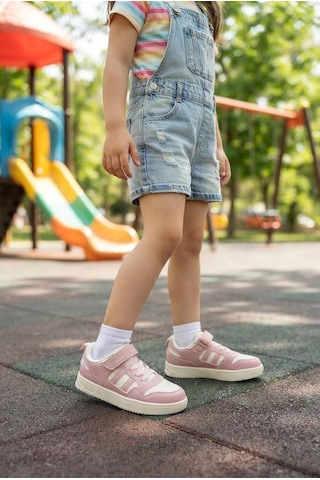 Fort Cool Foor Rahat Esnek Sneaker Kız Çocuk Spor Ayakkabı Pudra