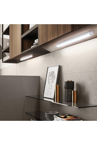 Novahub 2022 Beyaz Şarj Edilebilir İnsan Zekası Algılama Led Gece Lambası, 20cm 2pcs, Dolap Ve Koridor Işığı Beyaz