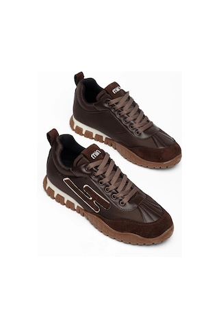 Kadın Kahverengi Paraşüt Ortopedik Sneaker Yürüyüş Ayakkabısı