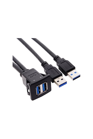 Cbtx Çift USB 3.0 Uzatma AUX Kablosu 1 Metre