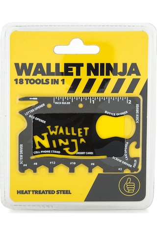 Hangfox Siyah Cüzdan Boyutlu 16 Fonksiyonlu Çoklu Araç: Tornavida, Şişe Açıcı, Kutu Açıcı Ve Daha Fazlası - Dayanıklı Çelikten Yapıldı Çok Renkli