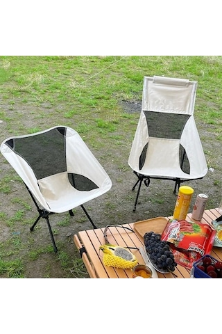 Prestigegoods Küçük Açık Kamp Eğlence Plajı Taşınabilir Katlanır Sandalye, Yumuşak, Rahat, 600d Oxford Kumaş, Çelik Konstrüksiyon, Hafif Ve Taşınabilir Beyaz