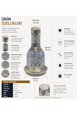 Nargile Kesme Cam Şişe Nargile Kesme Cam Şişe