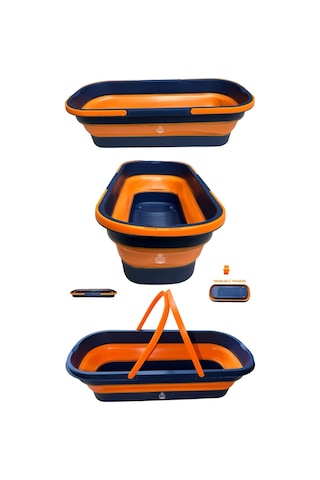 Katlanabilir Mop Kovası Tekerlekli Akordiyon Tüm Moplara Uyumlu S