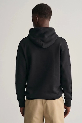 Gant 2007058.5  Erkek Regular Fit Kapüşonlu Sweatshirt Siyah