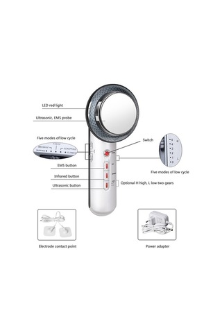 Fortunelane 3'lü Cilt Bakım Cihazı - Mikroakım, Ultrasonik Ve Led İle Gençleştirme Çok Renkli Çok Renkli