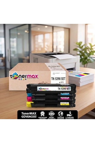 Kyocera Tk-5390 Uyumlu Toner Set 4 Renk - Çipli / Ecosys Pa4500cx