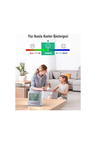 ThermoPro TP357 Akıllı İç Mekan Sıcaklık ve Nem Ölçer Termometre - T09414