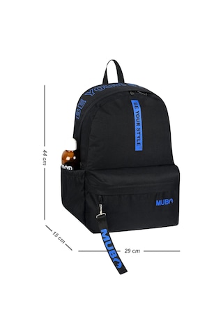 Geniş Hacimli Günlük Ve Okul Kullanımına Uygun Unisex Siyah Sax Sırt Çantası Pwcnt005 Siyah Sax
