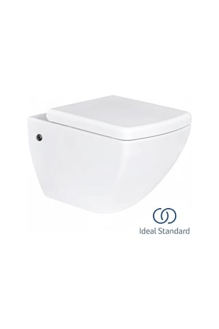 Ideal Standard Strada Yavaş Kapanan Klozet Kapağı, Beyaz, Metal Menteşeli Z299701 Beyaz