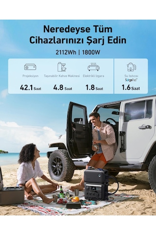 Anker Solıx BP1000X Ekstra Batarya 1056WH (Anker Solıx C1000X Uyumlu) -A1761