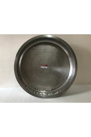 Çiğ Köfte Tepsisi - 5 Numara - Çelik Leğen Motifli - 52 CM