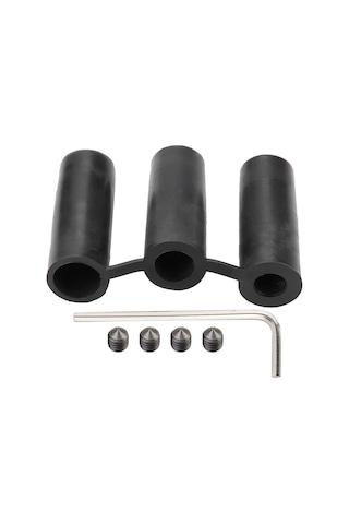 Moveevo Ev Tamiri İçin Evrensel Metal Vites Topu Siyah - 3 Adaptör 8mm,10mm,12mm İle Kolay Kurulum, Dayanıklı Malzeme Siyah