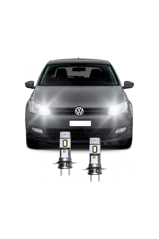 Vw Polo 6r 6c Led Uzun Far Ampulü Mini Led 2'li Set H7