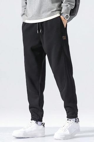 Genius Store Genıus Store Erkek Eşofman İçi Polarlı Bağcıklı Bel Jogger Spor Eşofman Altı Spor-esf001 Siyah
