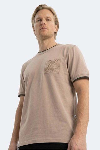 Slazenger Zavıer Erkek Pamuklu Kahve Tişört