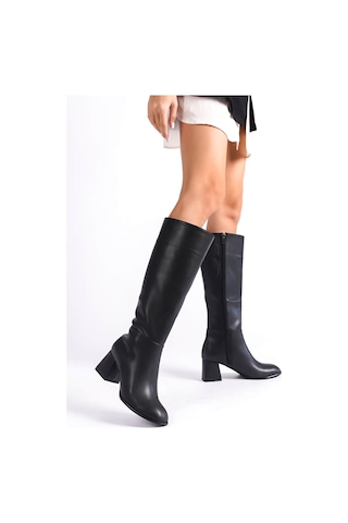 Elsie Kadın Kışlık Siyah Kalın Topuklu Çizme Muhtelif