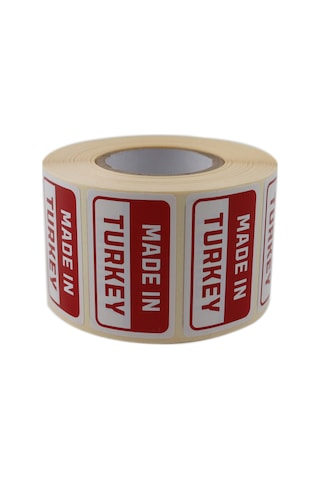 Made İn Turkey Etiketi, 50mm X 30mm 1000 Adet