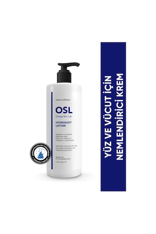 OSL Omega Skin Lab Yüz Ve Vücut İçin Hydrosoft Nemlendirici Krem Lotion 200 ML