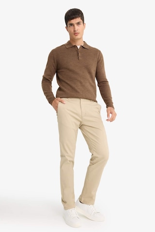 Defacto Regular Fit Normal Kesim Düz Paça Chino Pantolon D7349ax25aubg193 Bej
