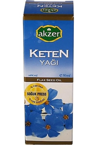 Akzer Keten Yağı 50 ML