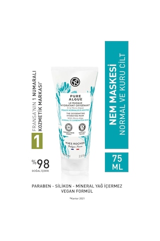 Yves Rocher Normal Ve Kuru Ciltler Için Pure Algue Prebiyotik Nem 75 ML