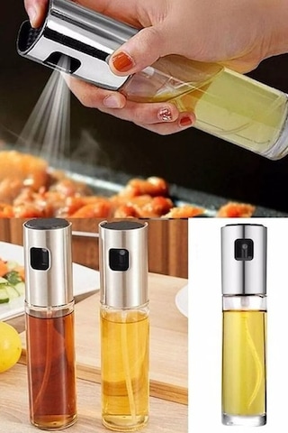 Tedar Sprey Cam Şişe Zeytinyağı Sirke Yağ Püskürtücü Yağdanlık 100 Ml Najmaddin 6411267