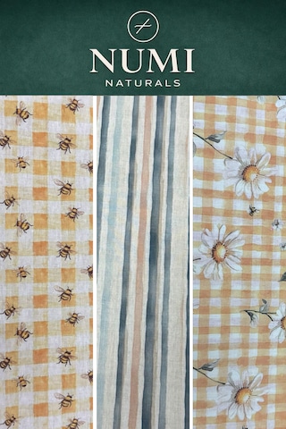 Balmumu Gıda Saklama Bezleri Premium 3 Lü Set 30 30 Cm - Wildflower Honey Collection Çok Renkli