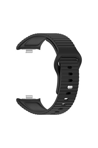 Redmi Watch 6 Silikon Kordon Tırtıklı Suya Dayanıklı Tasarım Siyah