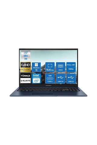 Asus Vivobook 15 i5-20U X1504VA-BQ4126W-C3 16 GB 512 GB SSD 15.6" W11 FHD Dizüstü Bilgisayar