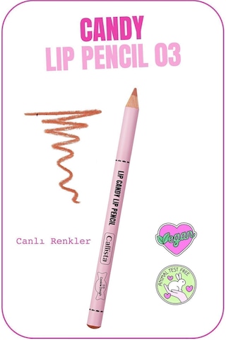 Callista Lip Candy Lip Pencil Dudak Kalemi 03 Cookie Dough - Nude