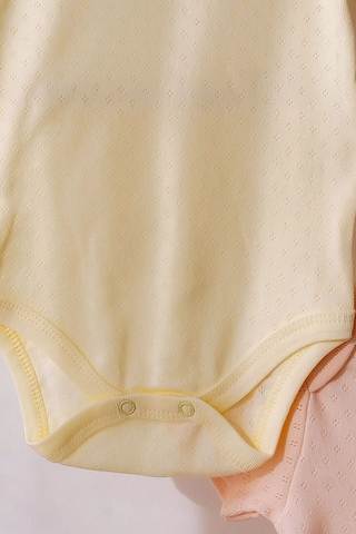 Lilabio %100 Organik Pamuk 3'lü Jakarlı Atlet Bebek Body Seti Lila Çok Renkli