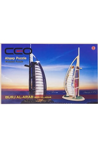 3d Ahşap Puzzle Burj Al-arab