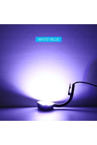 Sones 220v 5w Mavi Beyaz Akvaryum Led Klipsli Işık, 12 Led'li Usb İle Çalışan Mini Balık Tankı Işığı, Su Bitkileri, Su Çimleri Ve Küçük Tanklar İçin Siyah