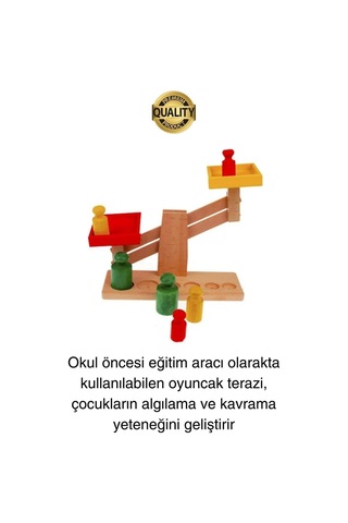 Premium Ahşap Eğitici Öğretici Motor Beceri Ve Zeka Geliştiren Çocuk Oyunu Oyuncak Seti Terazi