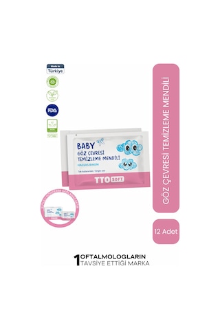 Tto Soft Baby Bebek Göz Çevresi Temizleme Mendili (Yenidoğan Bebeklerde Guvenle Kullanım)