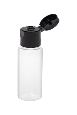 100 Adet - 20ml Boş Şeffaf Pet Şişe, Açmalı Kapaklı Plastik Şişe - Siyah Kapak 100 Adet - 20ml Boş Şeffaf Pet Şişe, Açmalı Kapaklı Plastik Şişe - Siyah Kapak