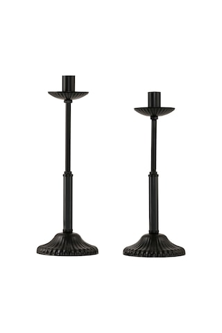 Dede İkili Mumluk Antrasit Siyah