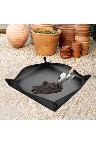 Pazly Taşınabilir Suntek Saksı Matı Koruma Bitki 50x50cm Siyah Gw