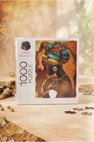 1000 Parça Afrikalı Kadın Puzzlezarafetin Portresi Etnik Esintili Sanatsal Puzzle