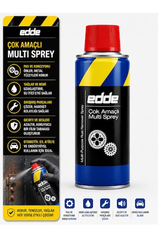 Edde Araba Araç Oto Çok Amaçlı Multi Sprey 200ml Pas Sökücü Yağlayıcı