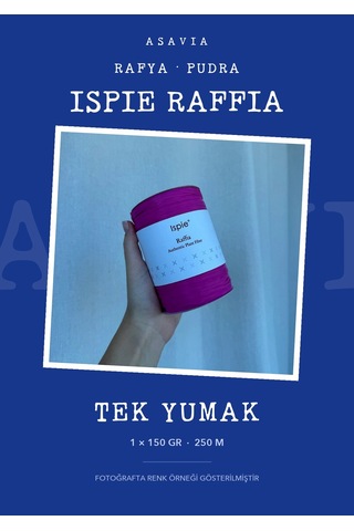 Asavia Ispie Rafya İp Çanta Ve Şapka Örgü İpi 150 Gr 250 M Pudra