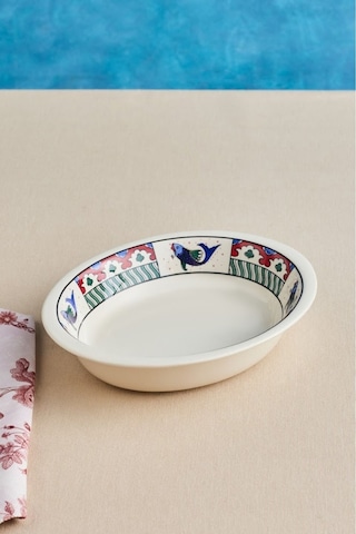 Karaca x Ömür Akkor İznik Balık Fırın Kabı 22 cm