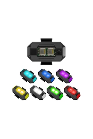 Rgb Manyetik 7 Renk Drone Bisiklet Motorsiklet Şarjlı Mini Led Lamba
