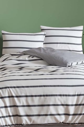 Eponj Home Kolay Ütülenir Nevresim Takımı Çift Kişilik Randing Çizgili Siyah Siyah